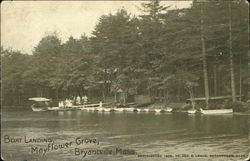 Boat Landing, Mayflower Grove Bryantville, MA Postcard Postcard Postcard