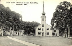 First Parish Unitarian Church, Built 1743 Postcard