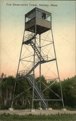 Fire Observation Tolwer Hanson, MA Postcard Postcard Postcard