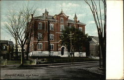 Street View of High School Postcard