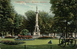 Soldiers' Monument Lawrence, MA Postcard Postcard Postcard