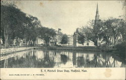 EV Mitchell Straw Shop Medfield, MA Postcard Postcard Postcard