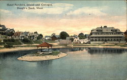 Hotel Pandora, Island and Cottages Houghs Neck, MA Postcard Postcard Postcard