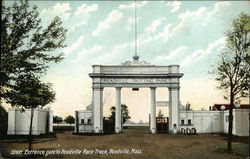 Entrance Gate to Readville Race Track Postcard