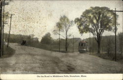 On The Road To Middlesex Fells Stoneham, MA Postcard Postcard Postcard