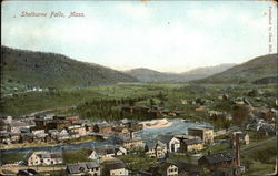 View of Town Shelburne Falls, MA Postcard Postcard Postcard