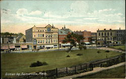 Bird's Eye View of Gilman Square Somerville, MA Postcard Postcard Postcard