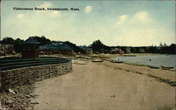 Shoreline View of Fishermans Beach Swampscott, MA Postcard Postcard Postcard