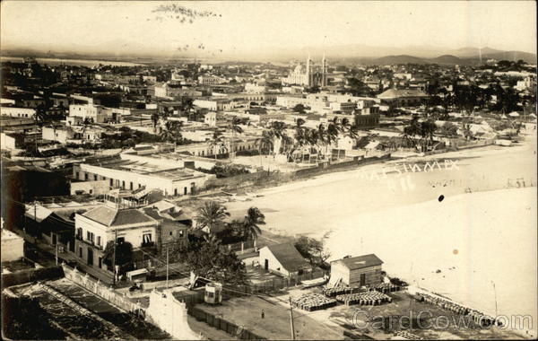 Aerial view of Mexican Town Mexico