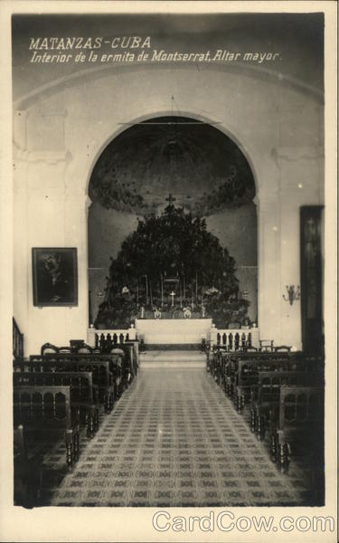 Interior de La Ermita de Montserrat - Altar Mayor Matanzas Cuba