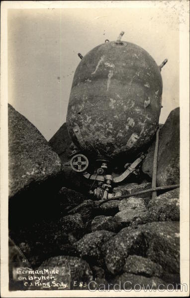 German Mine on Bryher C. J. King Military