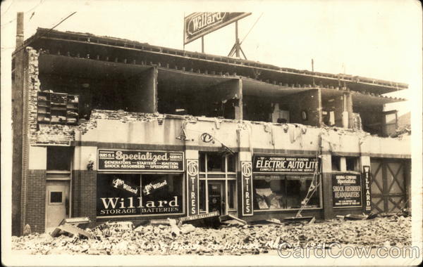 Damage Followimg 1933 Quake near Los Angeles California
