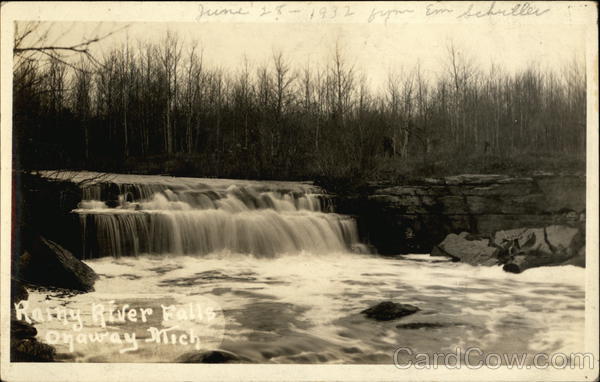 Rainy River Fallls Onaway Michigan