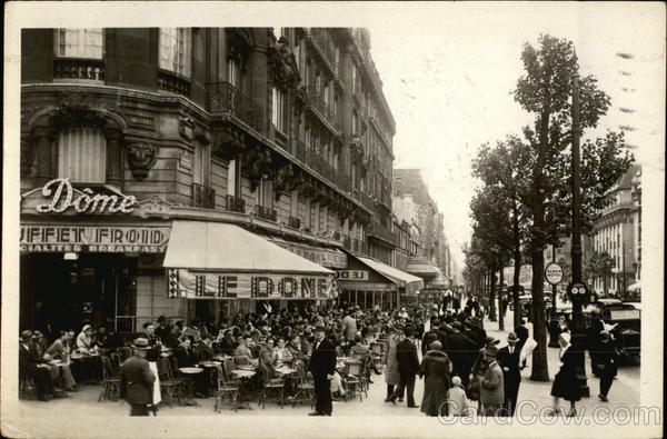 Parisian Cafe Scene - The Dome France