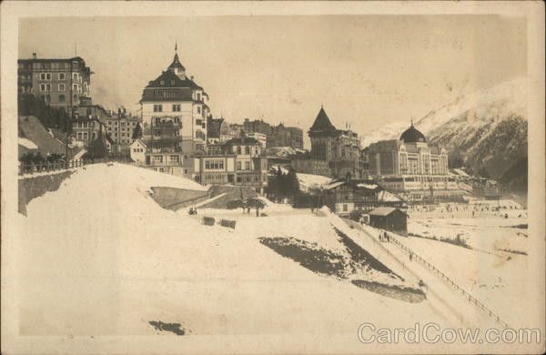 View of Town St. Moritz Switzerland