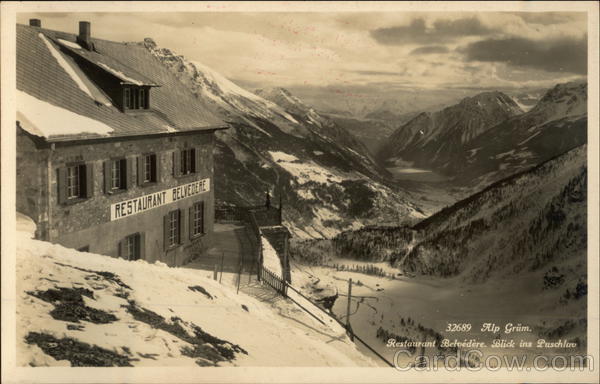 Restaurant Belvedere Alp Grum Switzerland