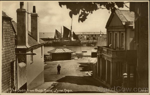 The Cobb from Cobb Road Lyme Regis England Dorset