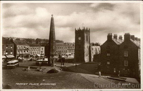 Market Place Richmond England Yorkshire