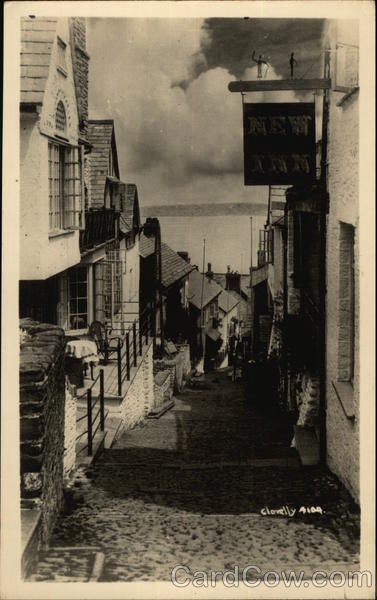 Street with Steps Clovelly England