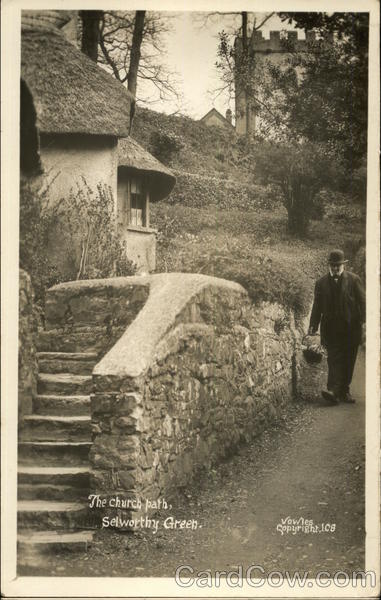 The Church Path, Selworthy Green Somerset England