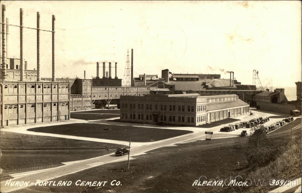 Huron-Portland Cement Company Alpena, MI Postcard