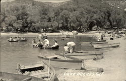 Lake Hughes Boating and Bathing Beach Postcard