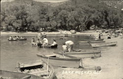 Lake Hughes Boating and Bathing Beach California Postcard Postcard Postcard