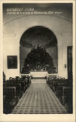 Interior de La Ermita de Montserrat - Altar Mayor Postcard