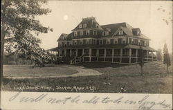 Lake Shore Home Sharon, MA Postcard Postcard 