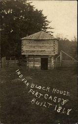 Fort Casey, Insian Block House Built 1868 San Bernardino, CA Postcard Postcard Postcard