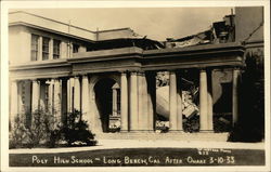 Poly High School, After Quake 3-10-33 Postcard