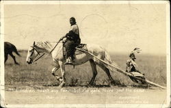This Indian Hasn't Any Food But He Gets There All The Same Postcard