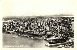 Aeroplane View of Town Postcard