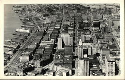 Aerial View of Downtown Postcard