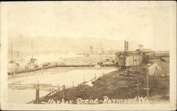 View of Raymond Harbor Postcard