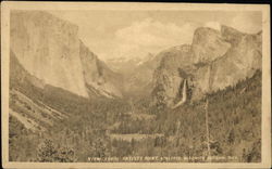 Yosemite National Park - View from Artist's Point, 4761 Feet Postcard