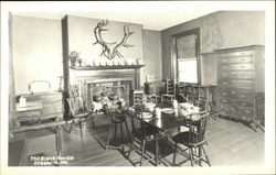Dining Area in The Black House Postcard