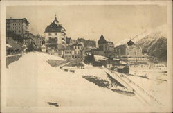 View of Town St. Moritz, Switzerland Postcard Postcard Postcard