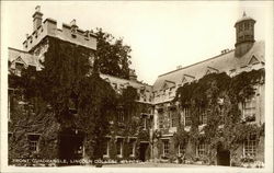 Lincoln College - Front Quadrangle Postcard