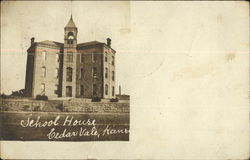 School House Postcard