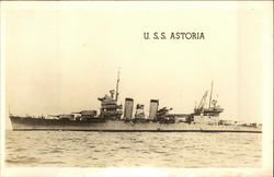 USS Astoria Postcard