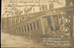 Electric Train Wreck - Sunday, Oct.28, 1906 Postcard