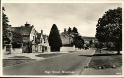 High Street Broadway, England Gloucestershire Postcard Postcard Postcard