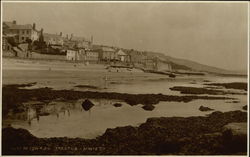 Beach at Low Tide Lyme Regis, England Dorset Postcard Postcard Postcard