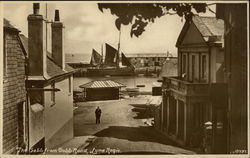 The Cobb from Cobb Road Lyme Regis, England Dorset Postcard Postcard Postcard