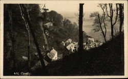 View of Village in Valley Clovelly, England Postcard Postcard Postcard