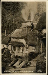 Thatching "The Rest" Postcard