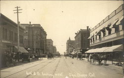 6th & D, looking west Postcard