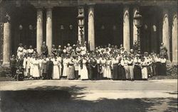 Swarthmore College - Group in Front of Parrish Hall Postcard