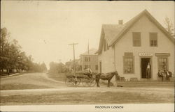 Brooklin Corner C. F. Cott American Express Co. Postcard